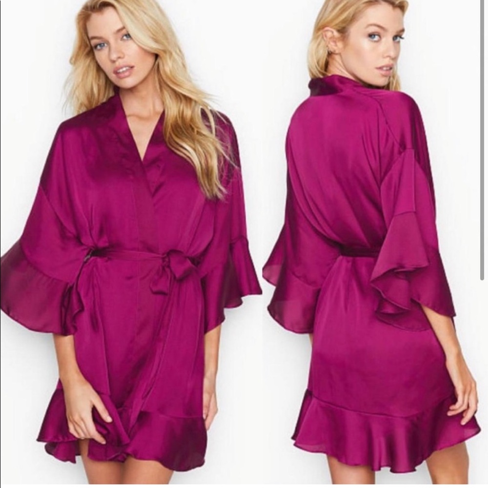 Victoria’s Secret Flouncy Satin Robe